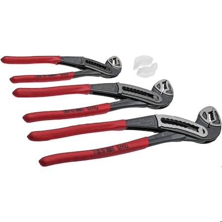 Nws Water Pump Plier Classic Plus 3 Piece set 7 in., 10 in. & 12 in. w/Plastic Jaws 779
